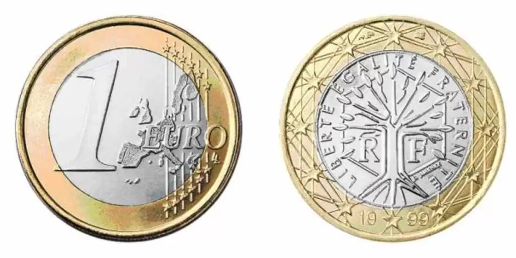 moneta da 1 euro francese