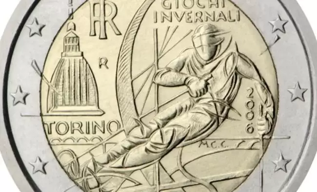 I 2 euro dedicati alle Olimpiadi Invernali di Torino 2006
