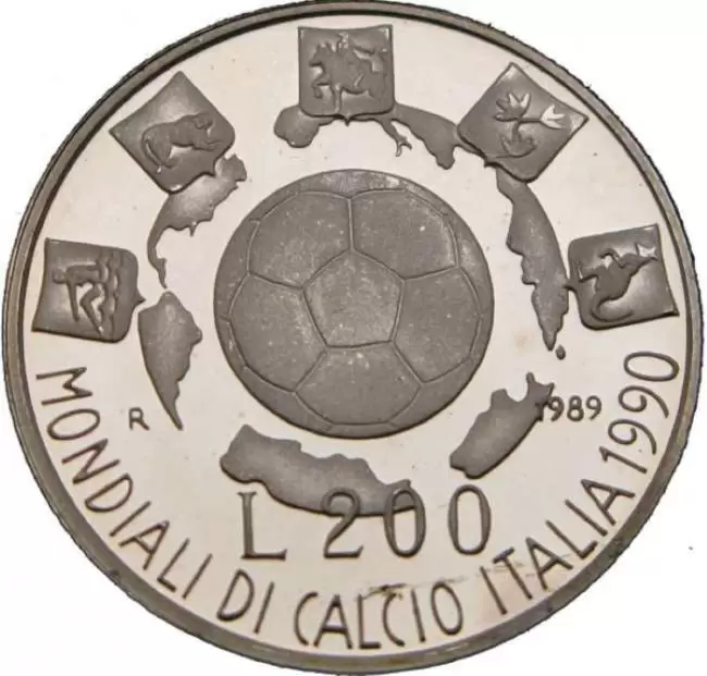 200 lire mondiale 1990