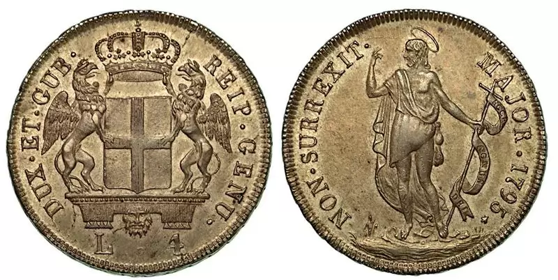 Moneta rara 4 lire