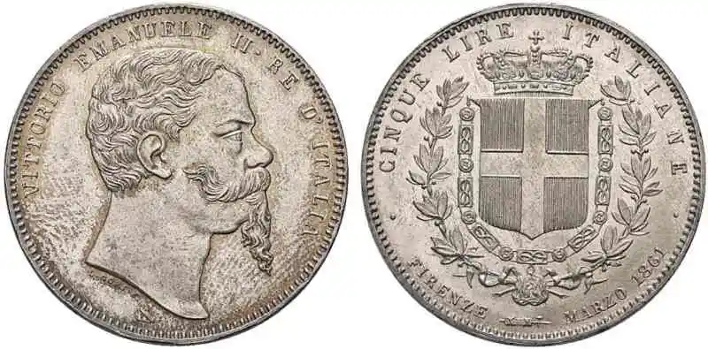 5 lire dal 1861 al 2001