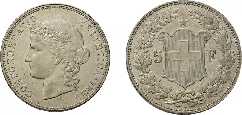 franco svizzero d'argento